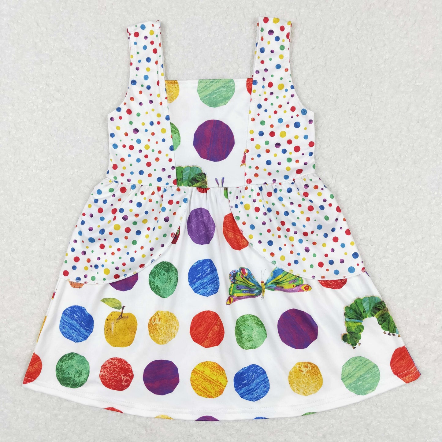 Caterpillar Print Short sleeve Dress