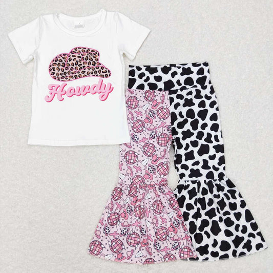 Western Cowboy bell Pants Girls Set
