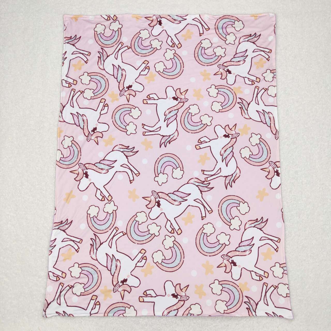 Pink unicorn Print Kids's Blanket