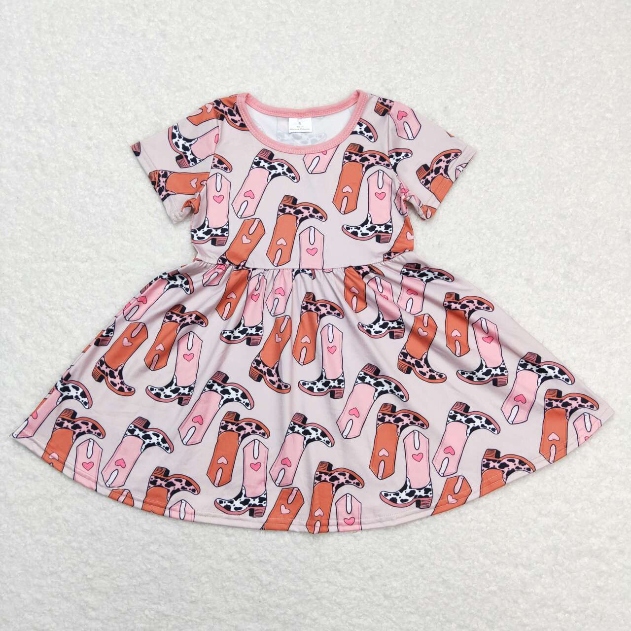 Boots Print Short sleeve Dress