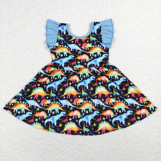 Dinosaur Print short sleeve Dress