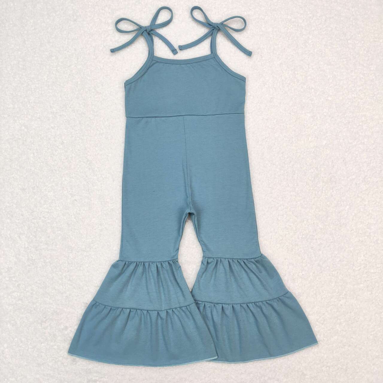 Blue tier Bell Pants Jumpsuit