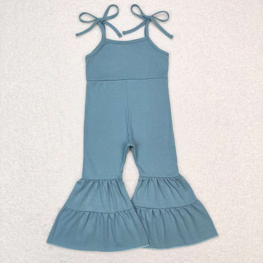 Blue tier Bell Pants Jumpsuit