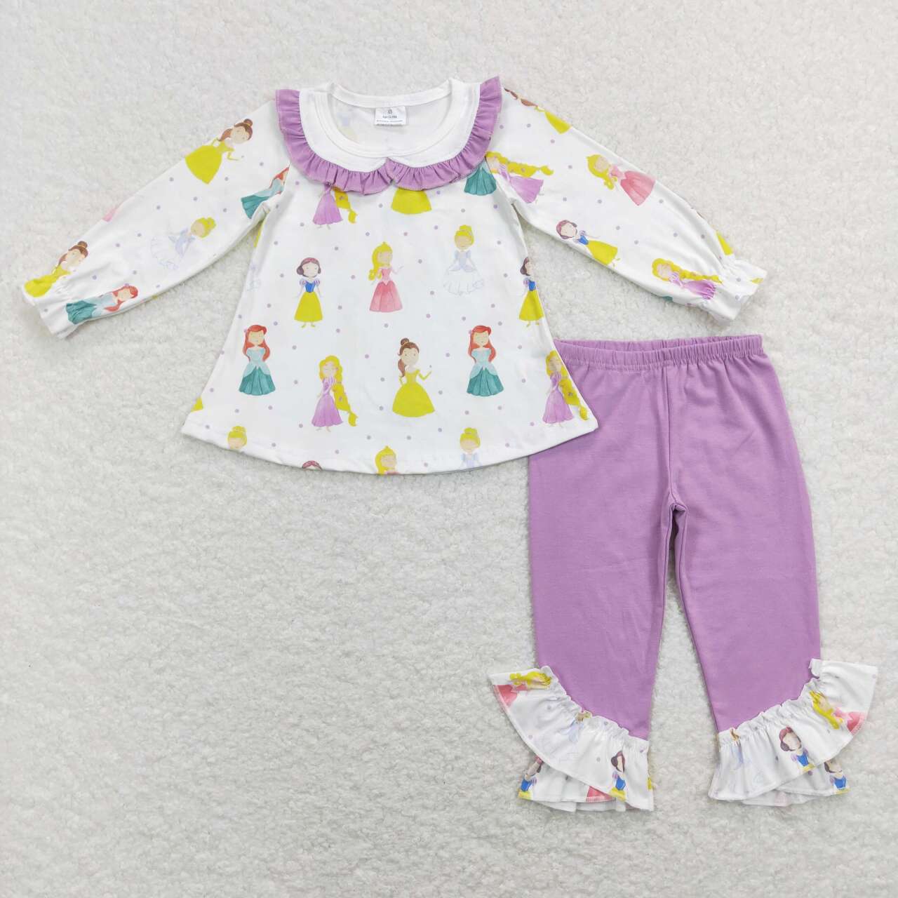 Princess Print Purple leggings Set