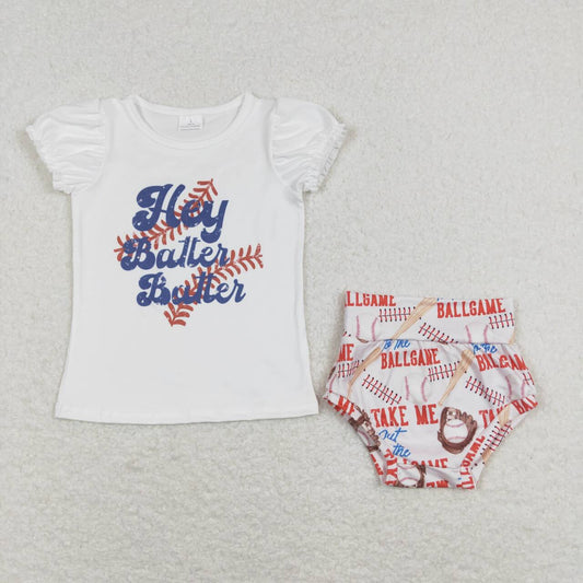 Baseball Bummies Girls Set