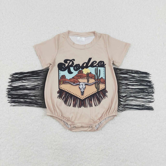 cactus Print with tassel Baby Romper