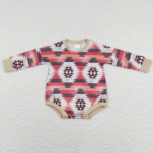 western Print Boy Baby Romper