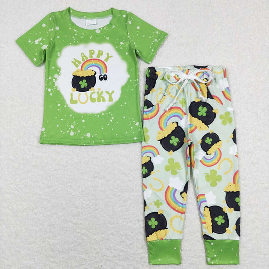st patrick day Rainbow Boy Set