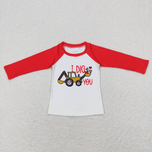 Valentine’s day Long Sleeve Boy Shirt