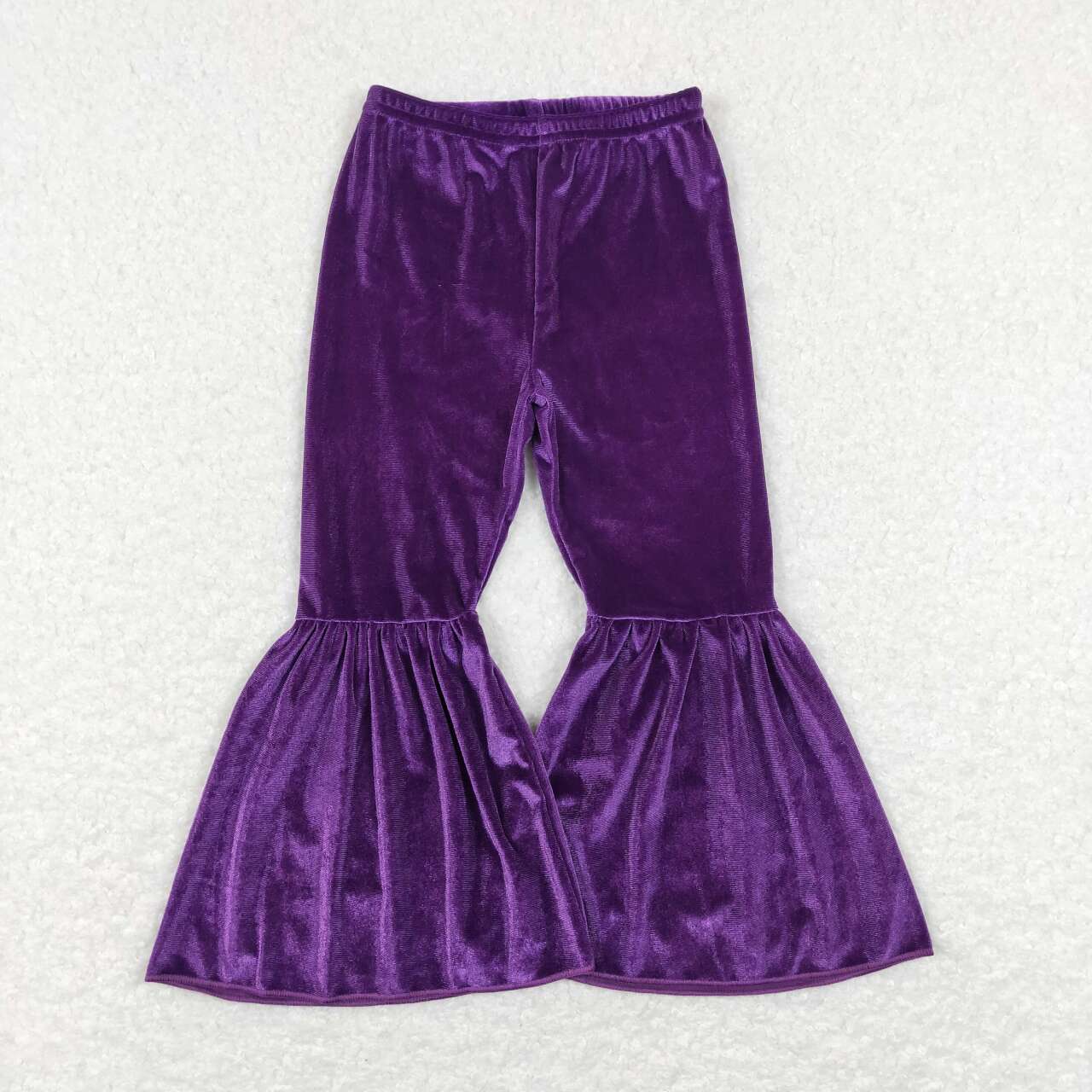 Purple Velvet bell pants