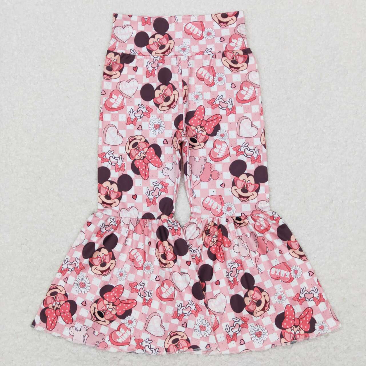 Pink Cartoon Bell Pants