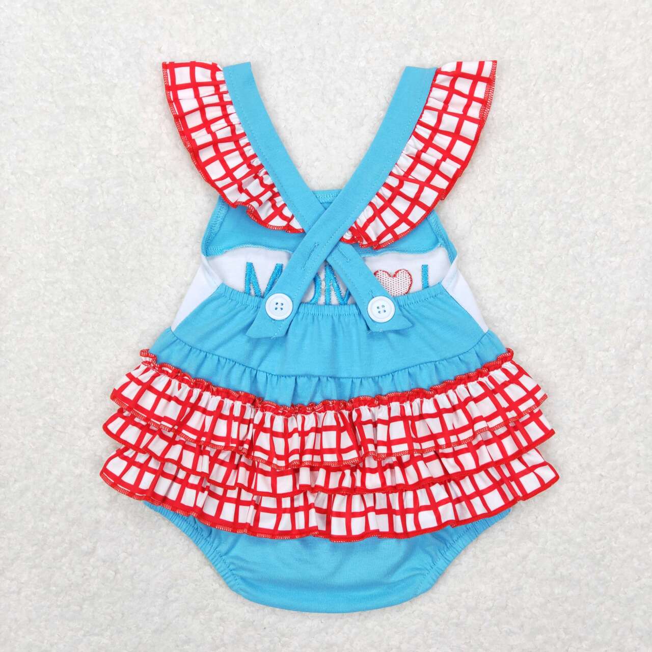 Embroidery I LOVE MOM Baby Romper