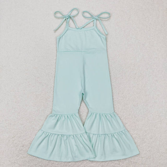 Green tier Bell Pants Jumpsuit
