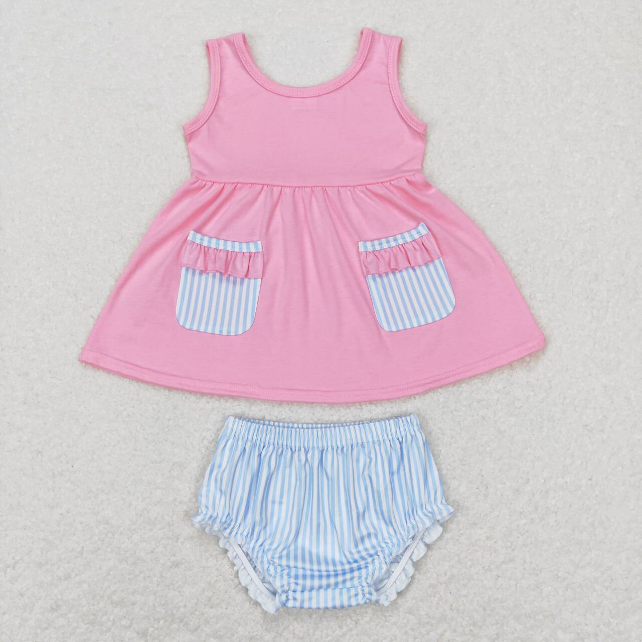 pink with pocket Bummies Girls Set