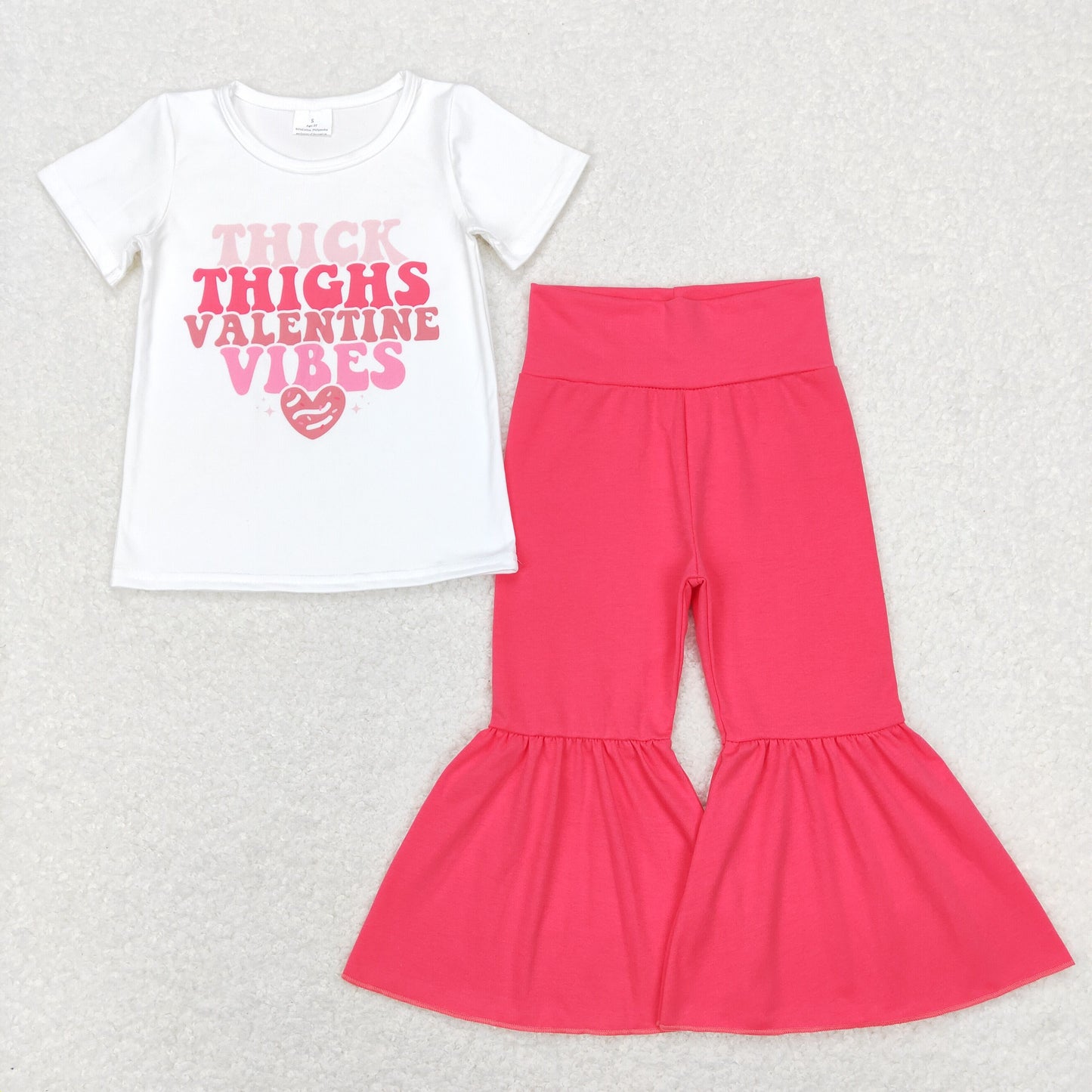 thing valentine Vibes Pink Girls Set