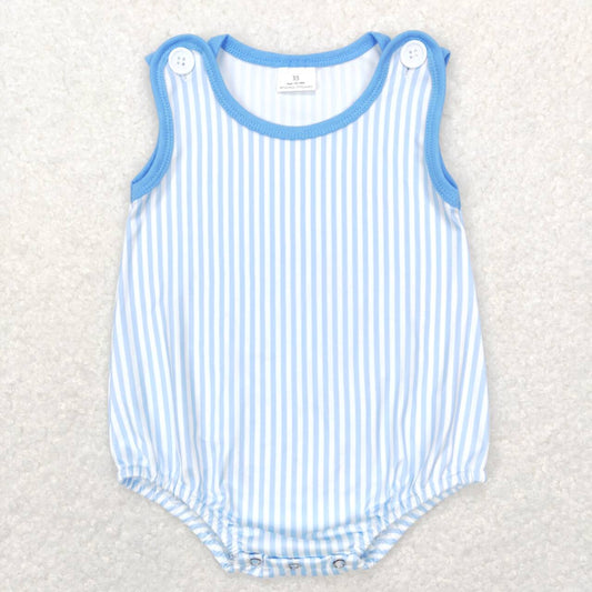 Blue Stripe Baby Romper