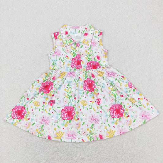 floral Print sleeveless Dress