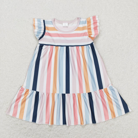 colorful Stripe Girls Dress