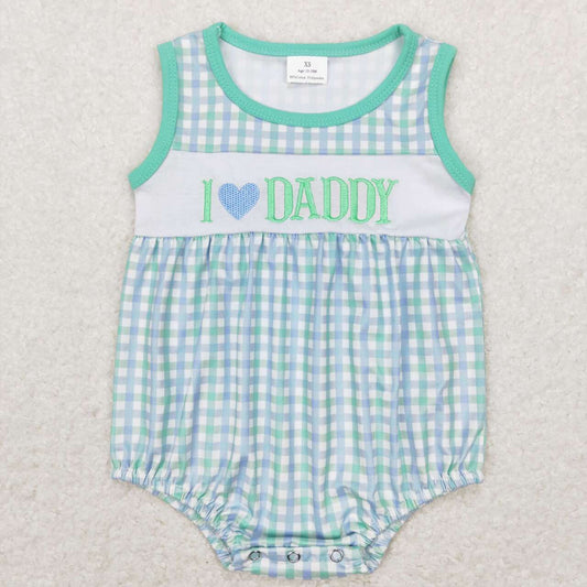 Embroidery I LOVE Daddy Baby Romper