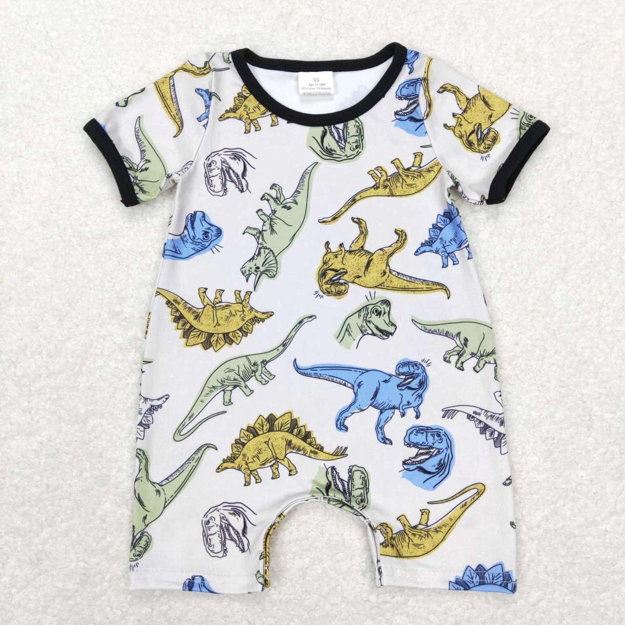 Dinosaur Print Baby Romper