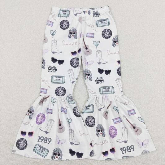 white cartoon Bell Pants