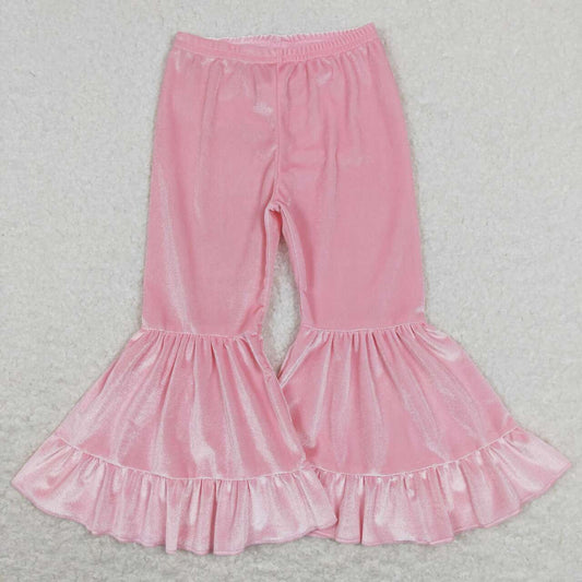 Pink Velvet bell pants