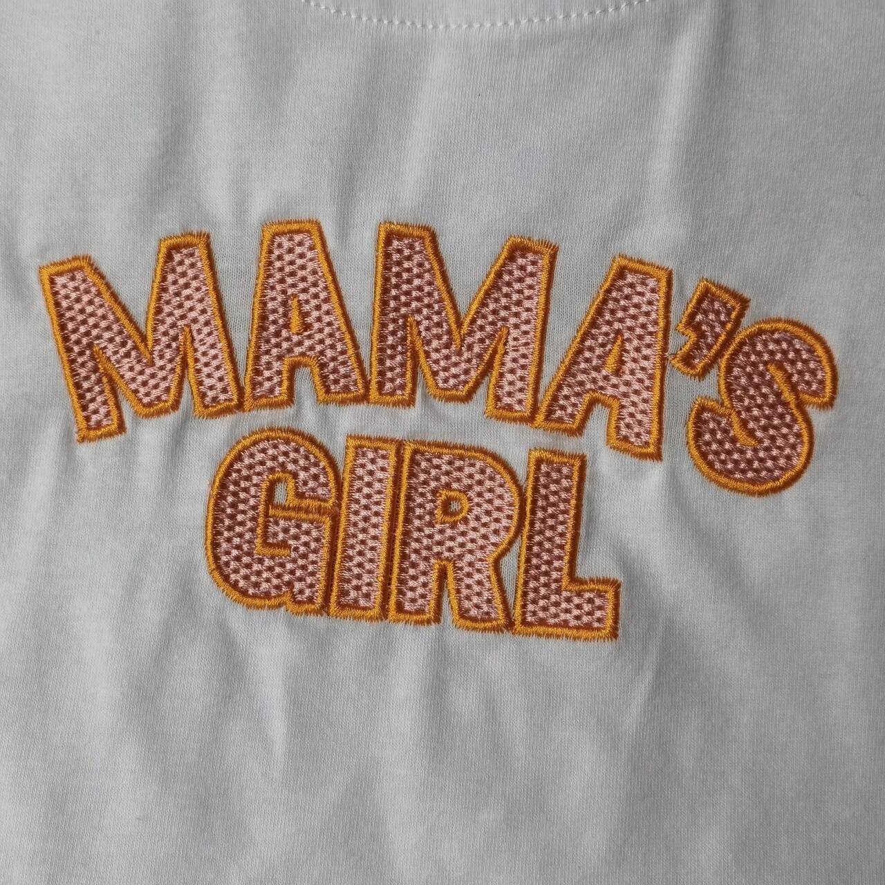Embroidered MAMA'S Girls Long Sleeve Set