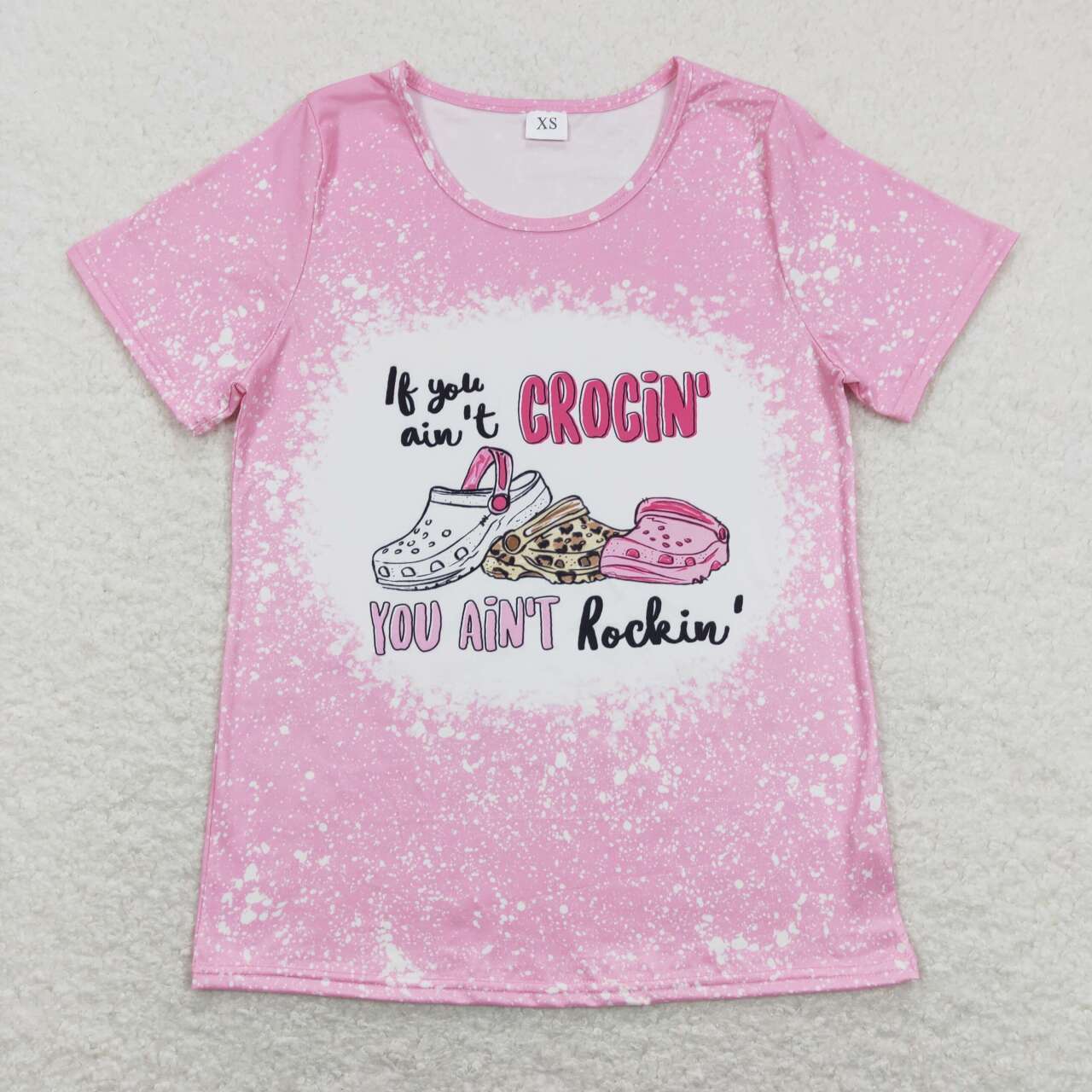 Adult Pink Short Sleeve Shirt