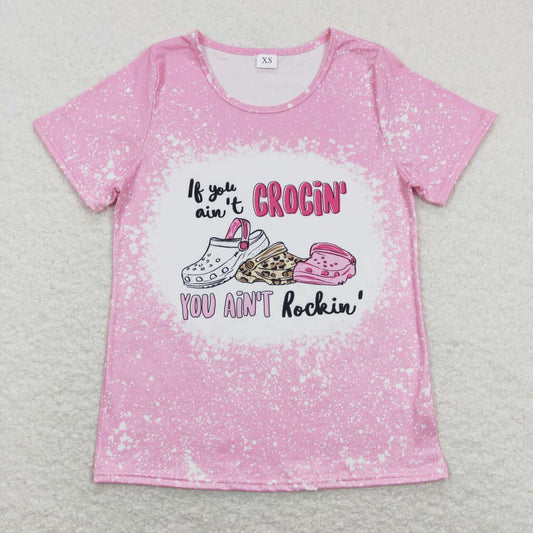 Adult Pink Short Sleeve Shirt