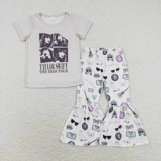 Cartoon Bell Pants Girls Set