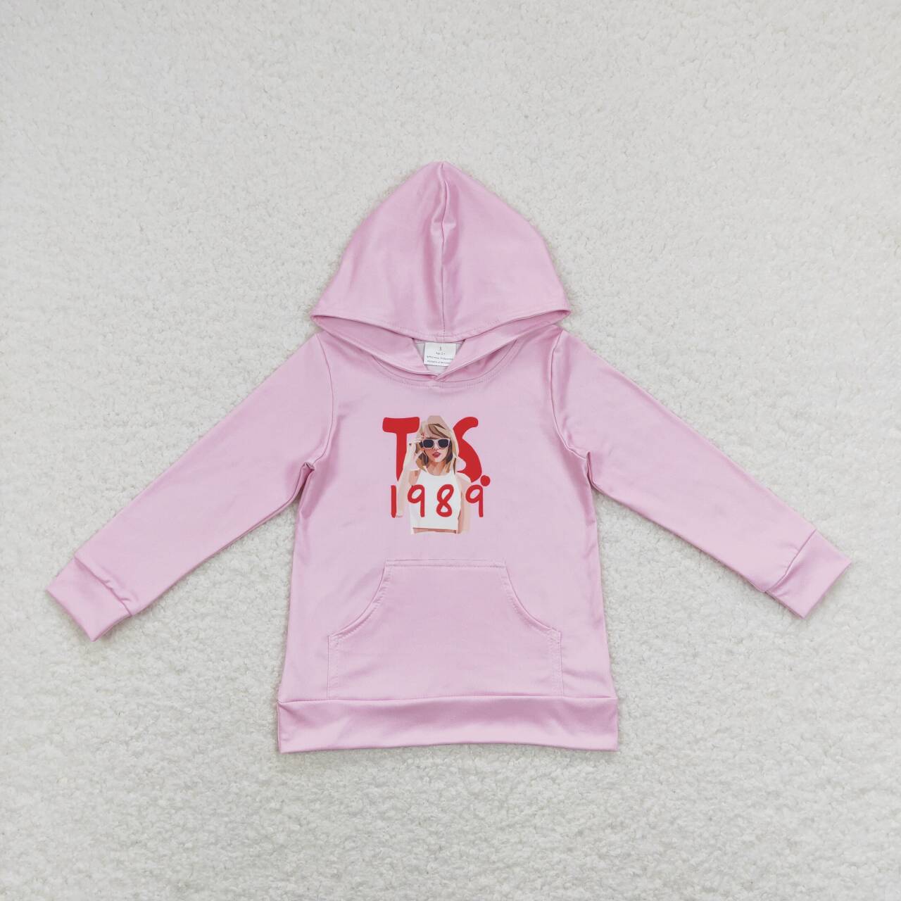 Pink 1989 Girls hooded
