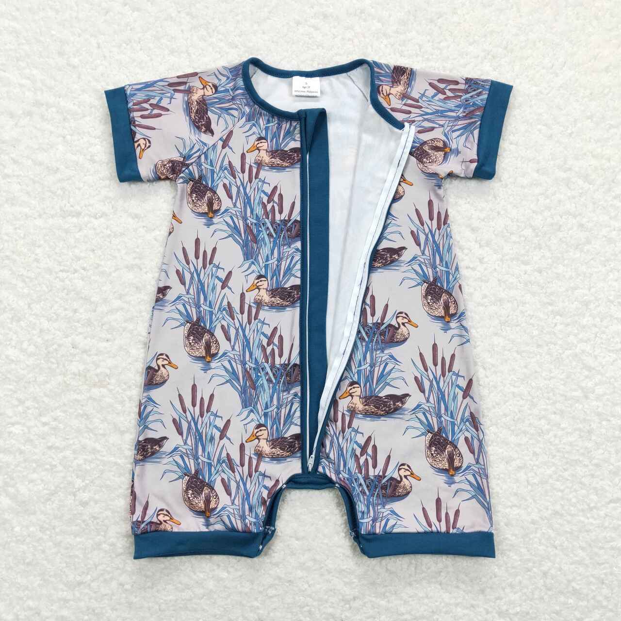 Duck Print Baby Romper