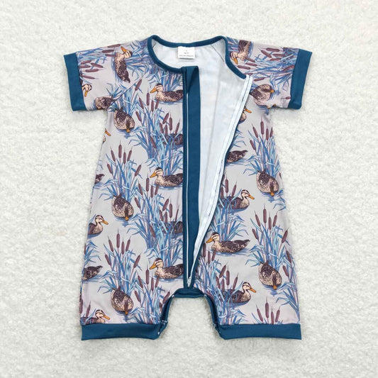Duck Print Baby Romper