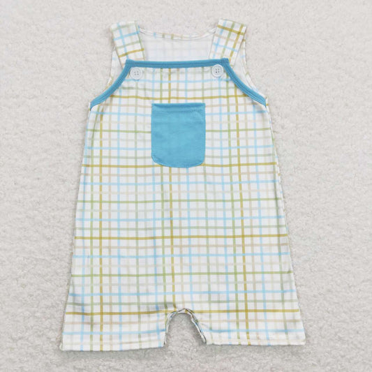 Plaid Baby Romper