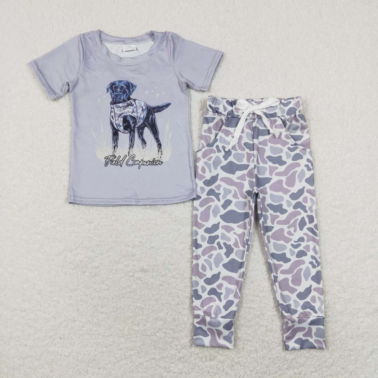 Camo Short-sleeved Pants Boy Set