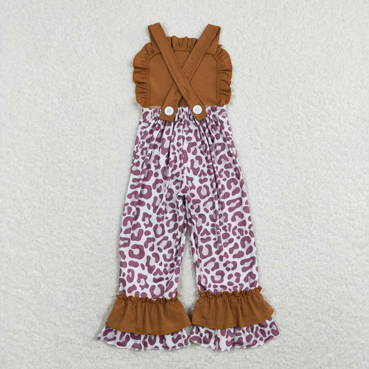 brown leopard print Jumpsuit