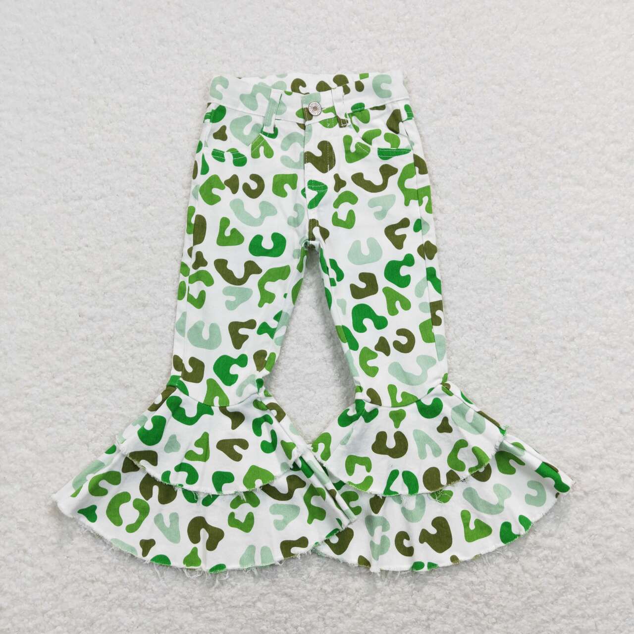 Green Leopard Jeans