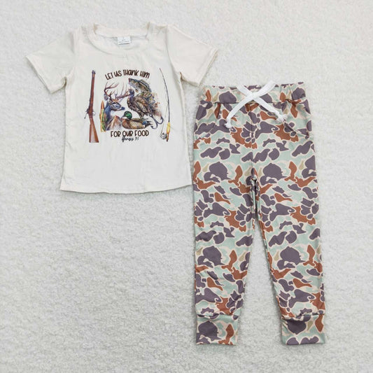 Dog Fish Camo Print Boy Set