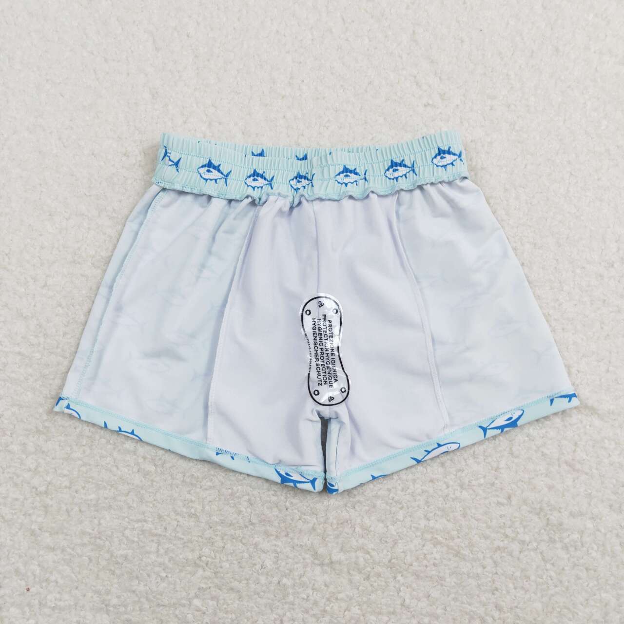 Blue whale printing short swim