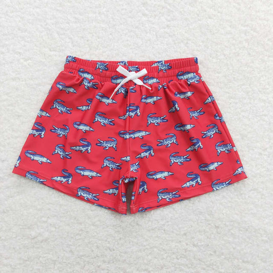 red crocodile short swim
