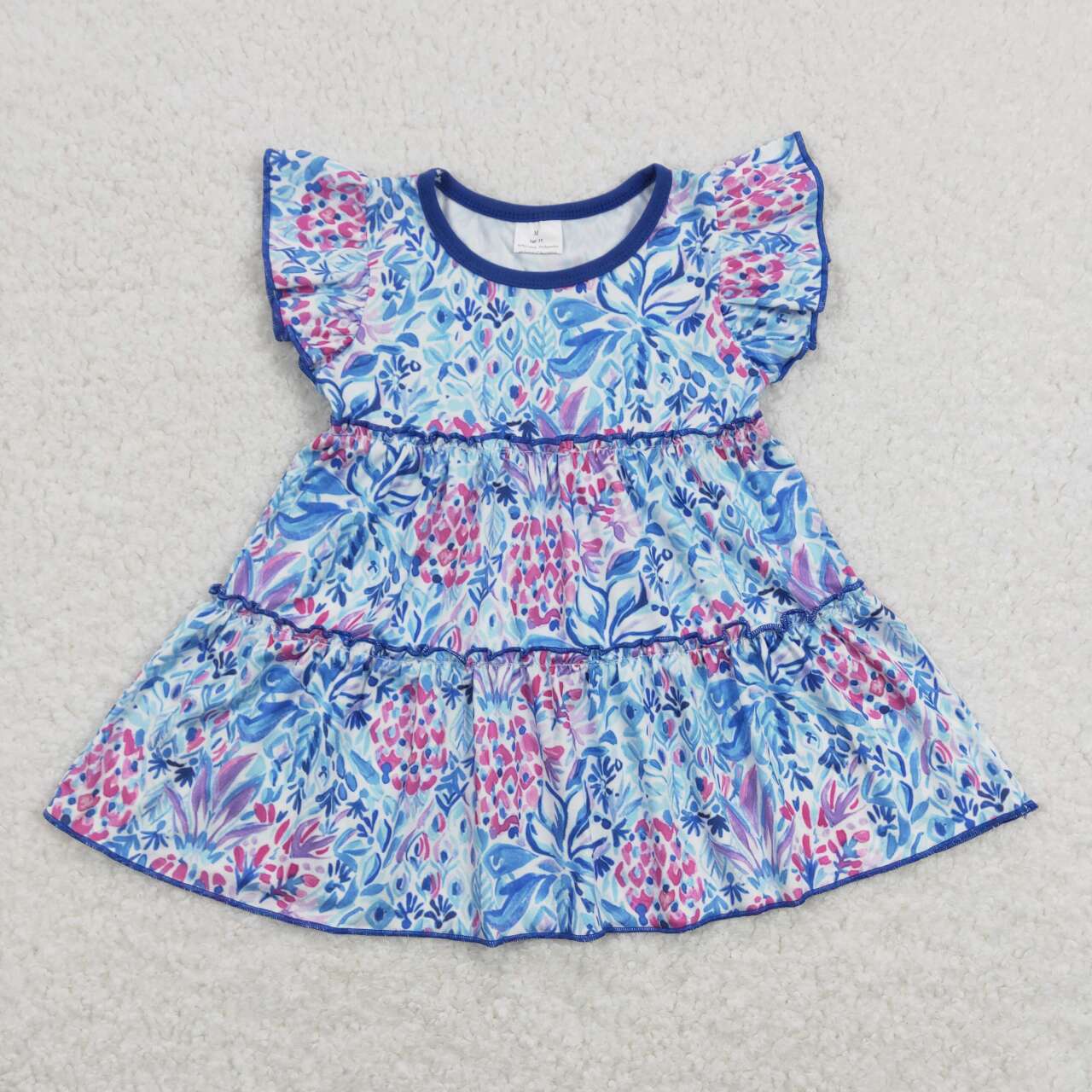 floral Tier Short Flutter Shirt