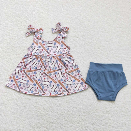Baseball flower Bummies Girls Set