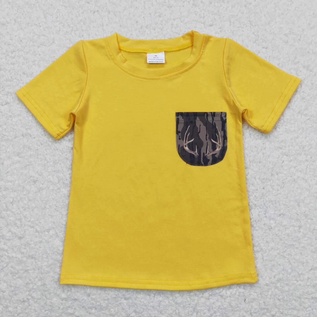 Yellow Camo Short Shirt