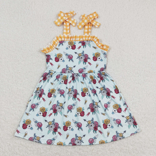 flower Short ruffles dress
