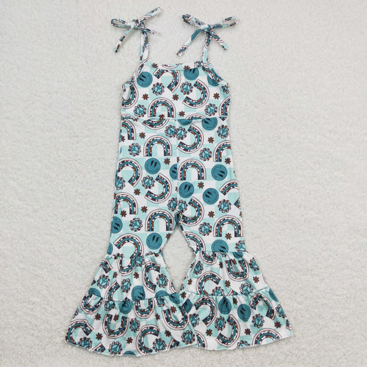 Blue smile Print Jumpsuit