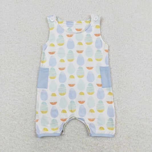 easter egg sleeveless Boy romper