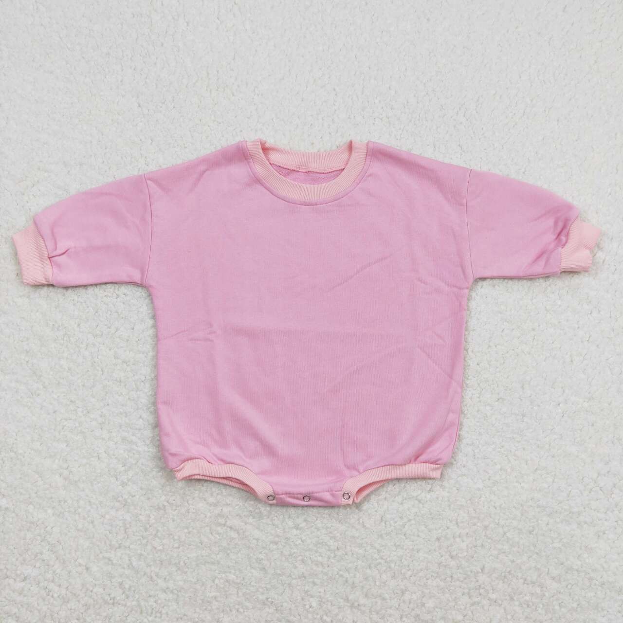 pink Sweater Cotton long sleeves romper