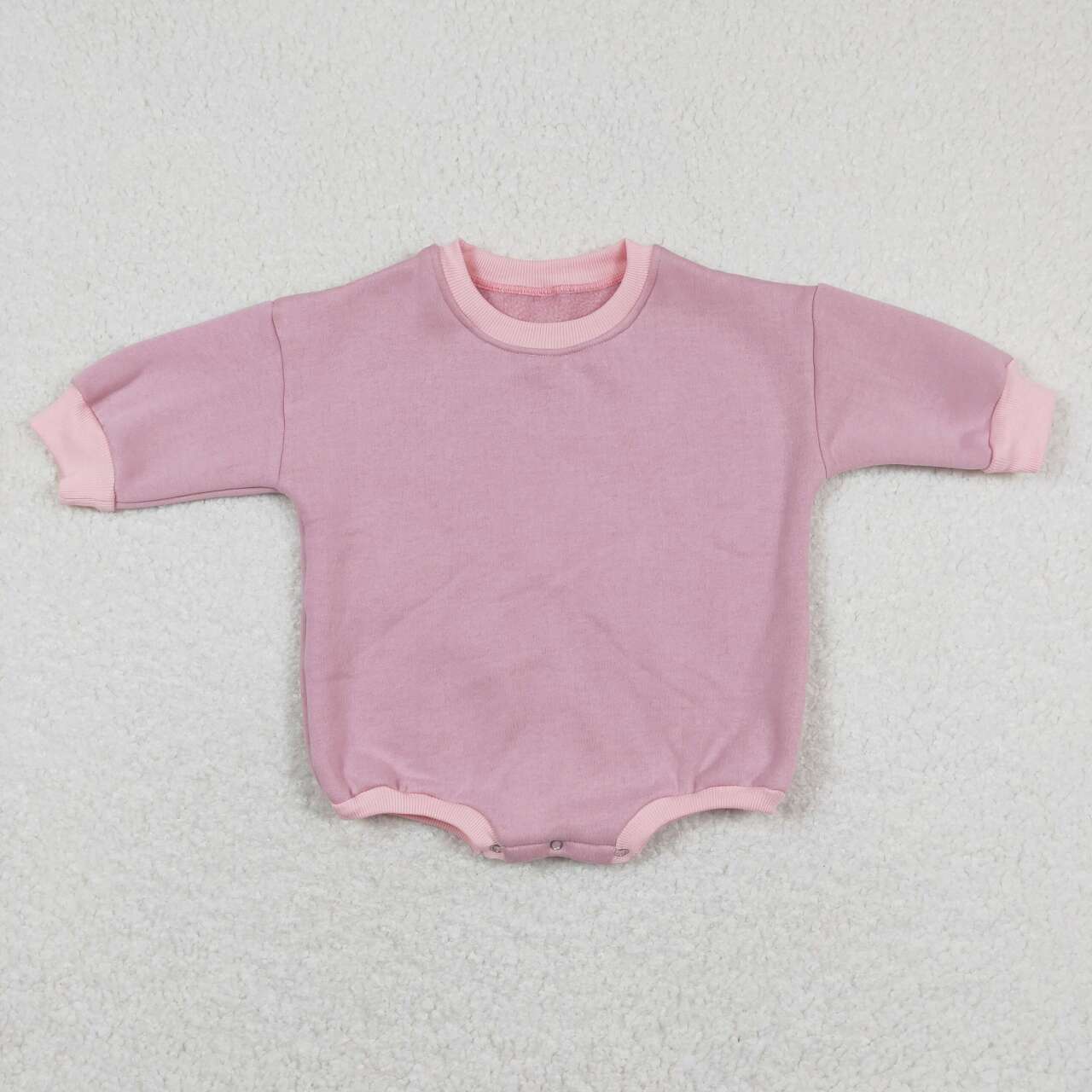 light pink Sweater Cotton long sleeves romper