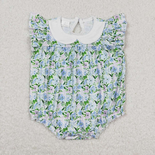 green flower Baby Romper
