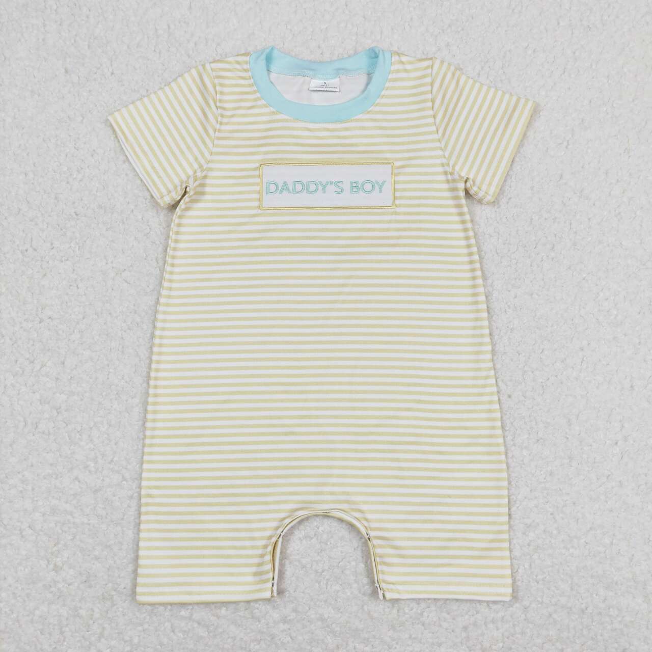 Embroidered ADDDY'S BOY Baby Romper